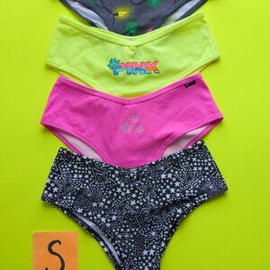 Victoria's Secret PINK Size S Cheeky Cotton Panty Bundle - 4 pairs